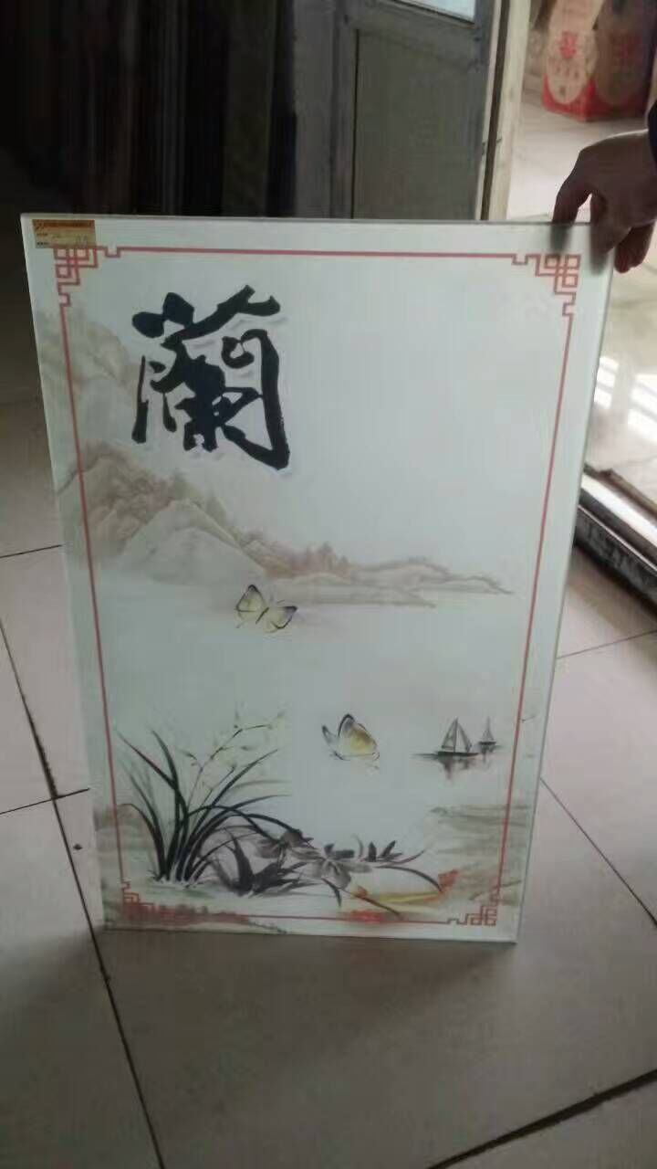 梅、蘭、竹、菊藝術(shù)玻璃